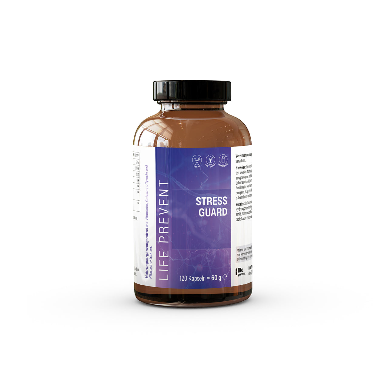 Micronutrienți pentru un control optim al stresului Zur Ruhe kommen, Stress reduzieren und entspannen: Stress Guard von Life Prevent