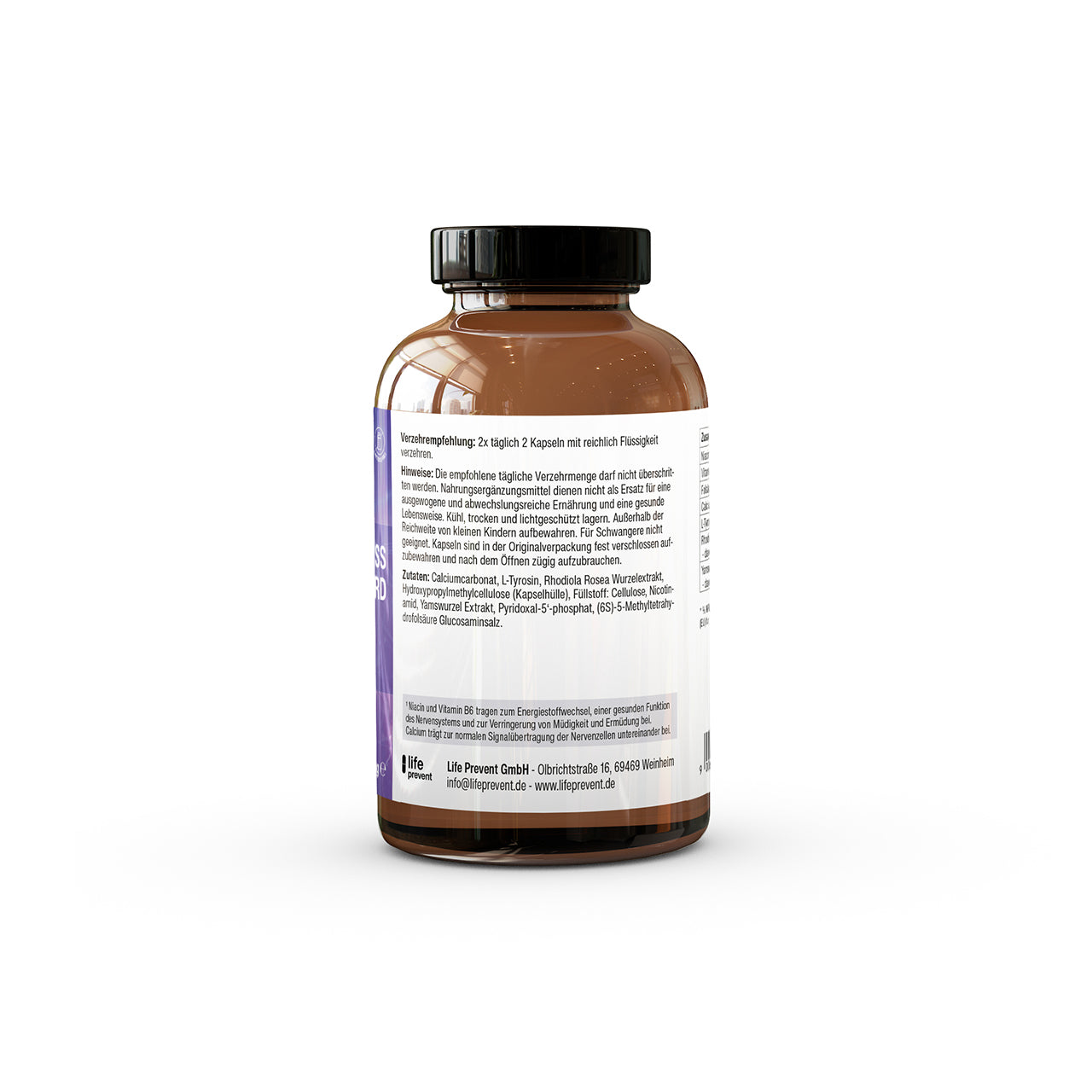 Micronutrienți pentru un control optim al stresului Zur Ruhe kommen, Stress reduzieren und entspannen: Stress Guard von Life Prevent